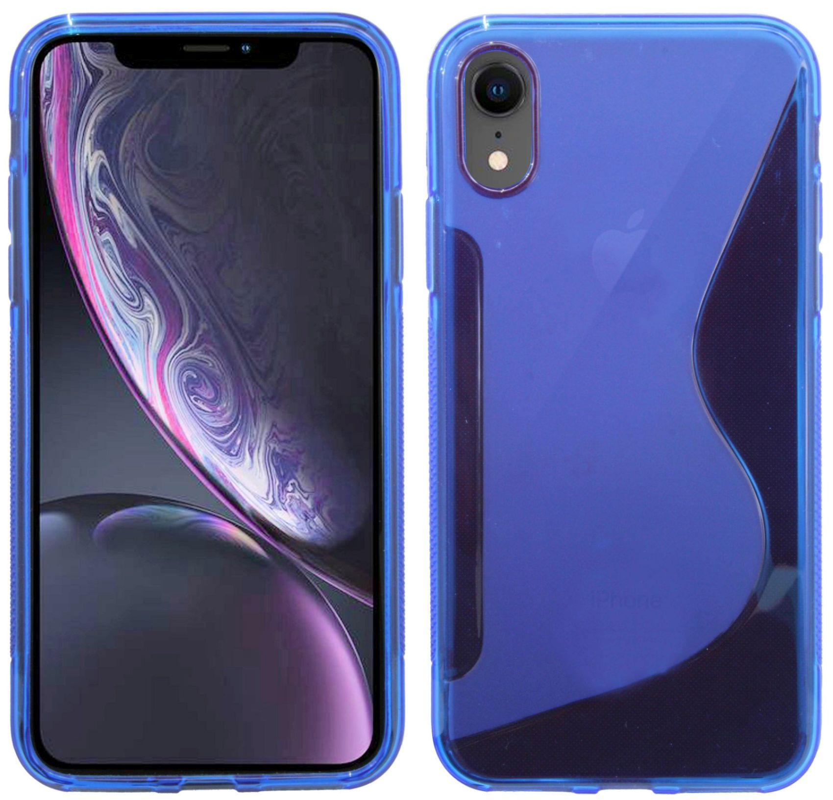 COFI S-Line Cover, Apple, iPhone Blau XR, Bumper