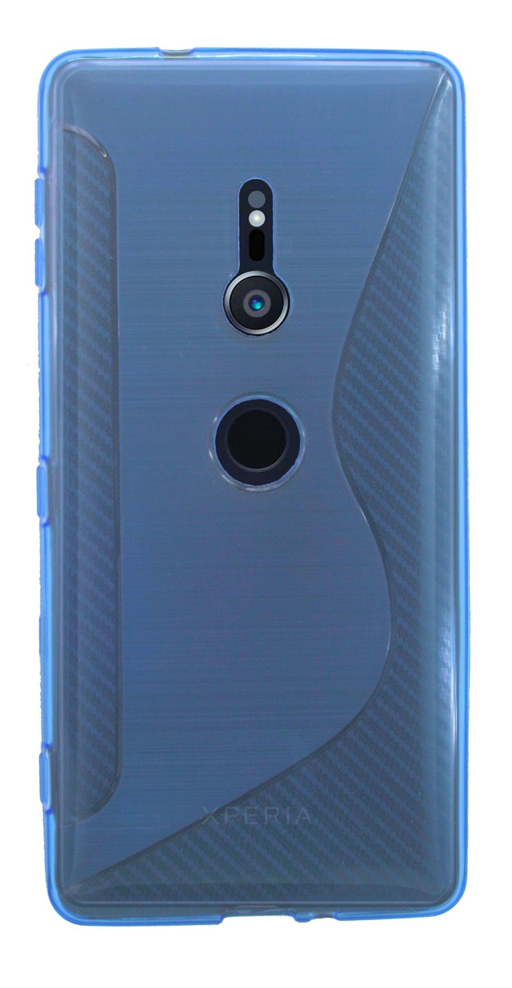 COFI Blau Sony, Bumper, Xperia XZ2, S-Line Cover,