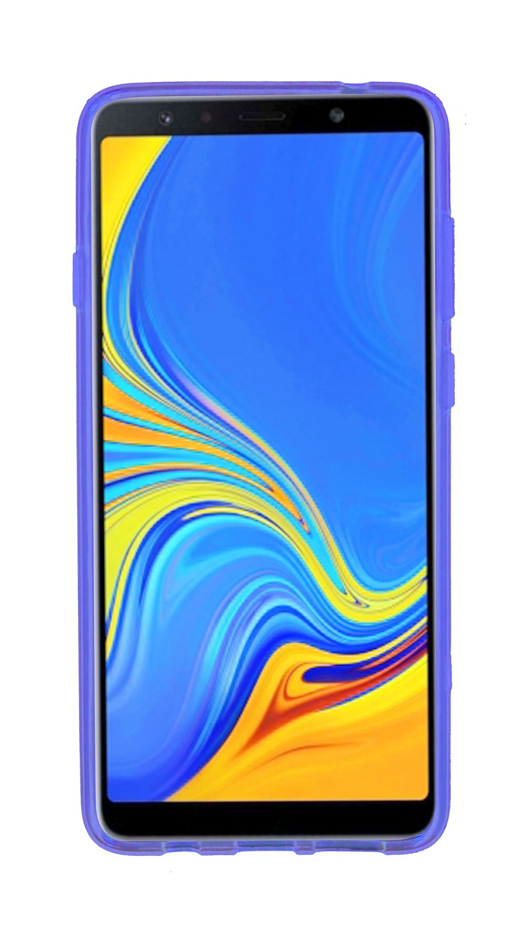 Cover, S-Line Bumper, COFI Galaxy 2018, A7 Samsung, Violett