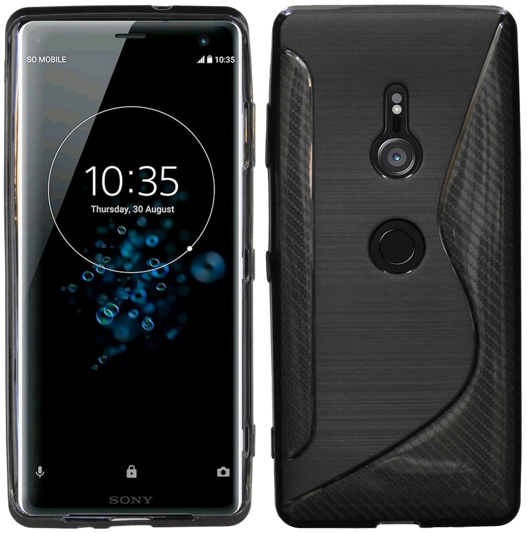 COFI S-Line Cover, Schwarz Sony, Bumper, Xperia XZ3