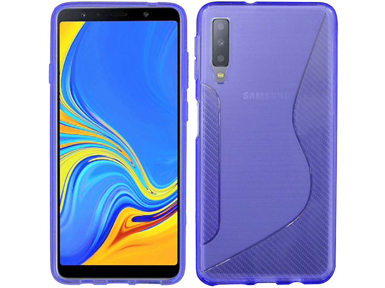 Samsung, A7 Galaxy Cover, 2018, COFI S-Line Violett Bumper,