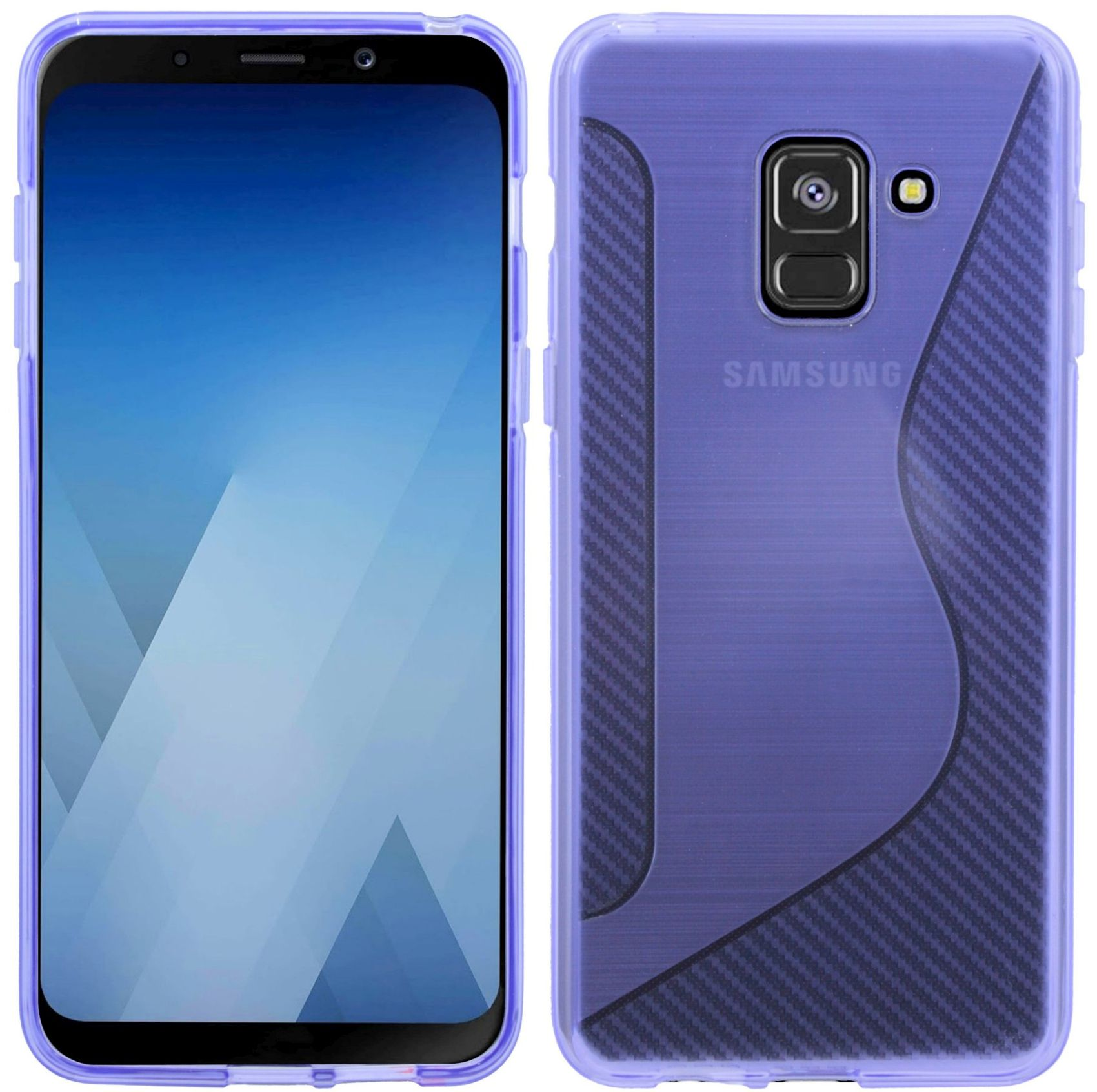 2018, Bumper, Samsung, S-Line Plus Violett COFI A8 Cover, Galaxy