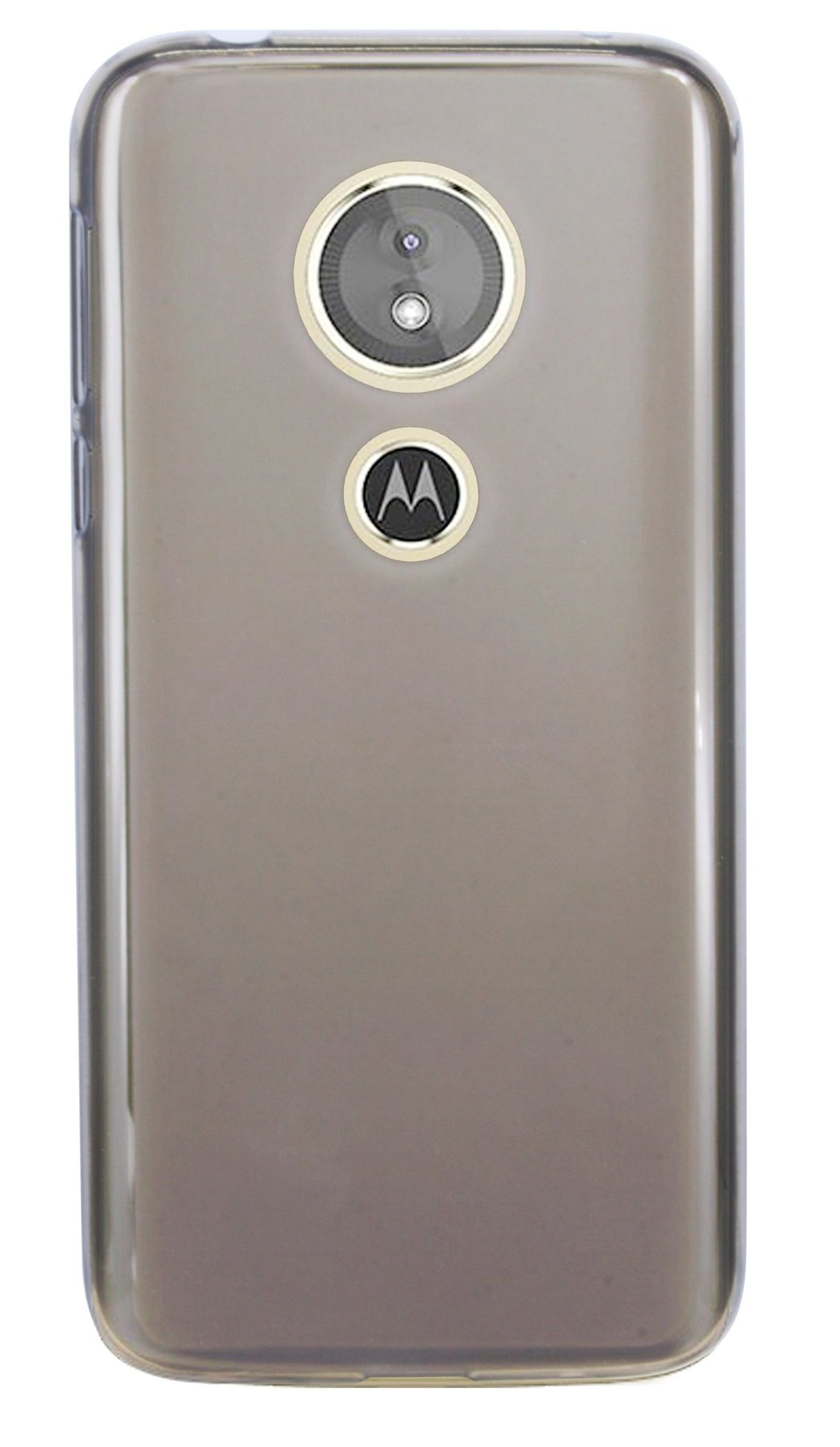 COFI Motorola Moto E5//Silikon Hülle Grau Smoke, Schale in Moto Schutzhülle Gummi Motorola, Bumper, Zubehör Case Tasche Bumper E5, Zubehör
