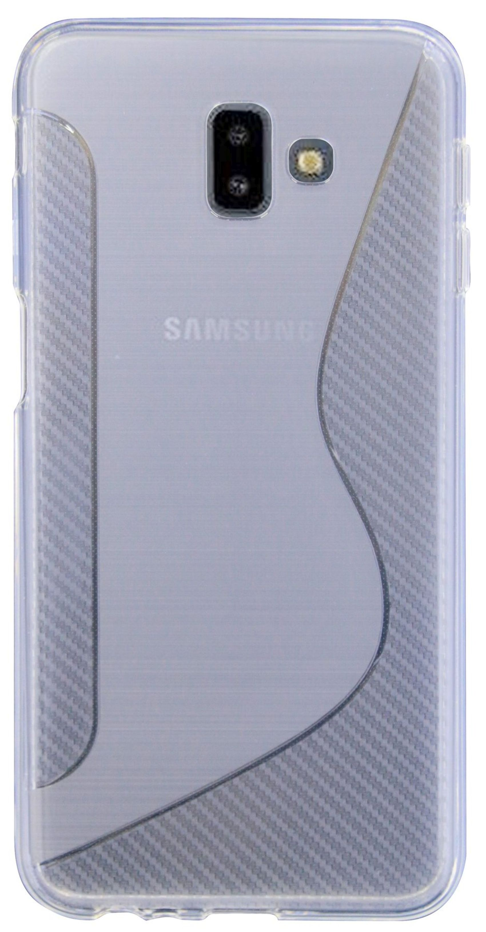 COFI S-Line Cover, Samsung, Galaxy J6+, Bumper, Transparent