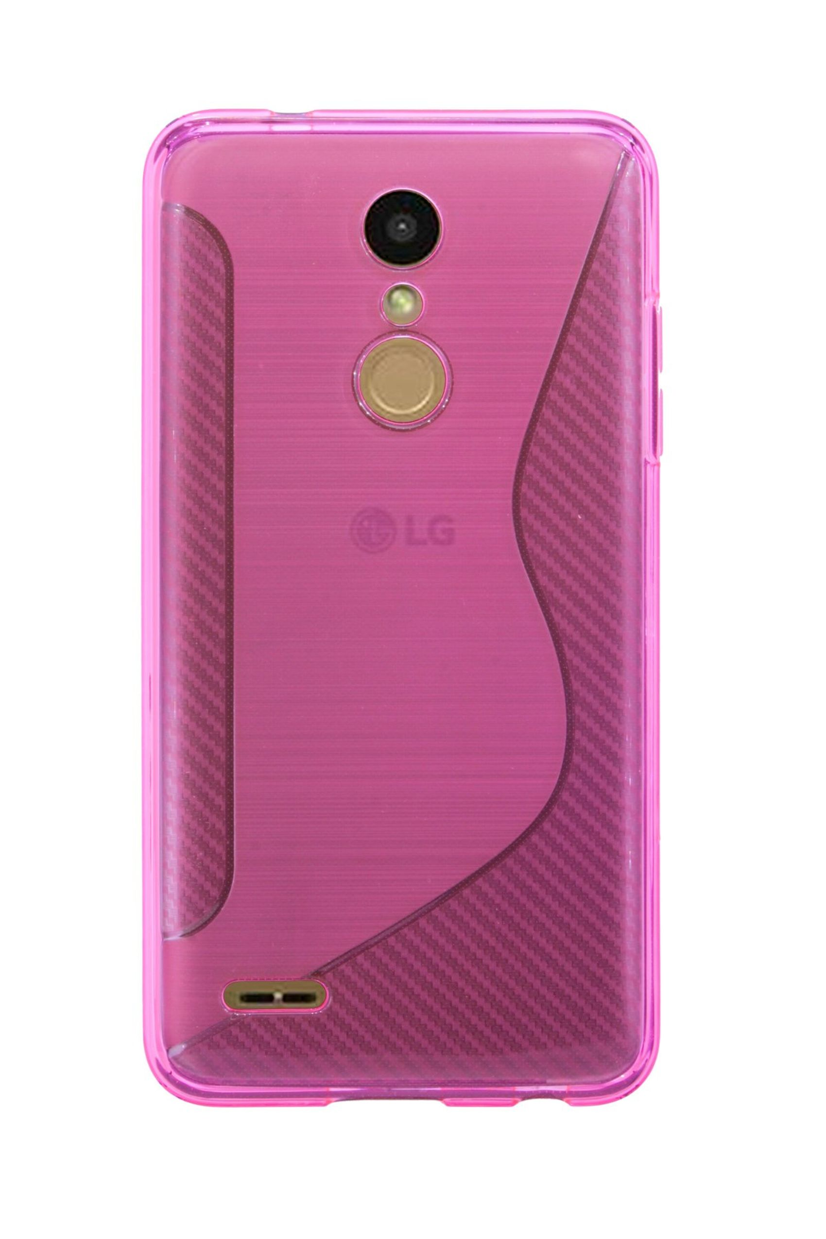 COFI LG Silikonschale Bumper Pink, Cover Zubehör Bumper, SchutzHülle in Case LG, K11, TPU Silikon Rosa K11//S-Line Hülle