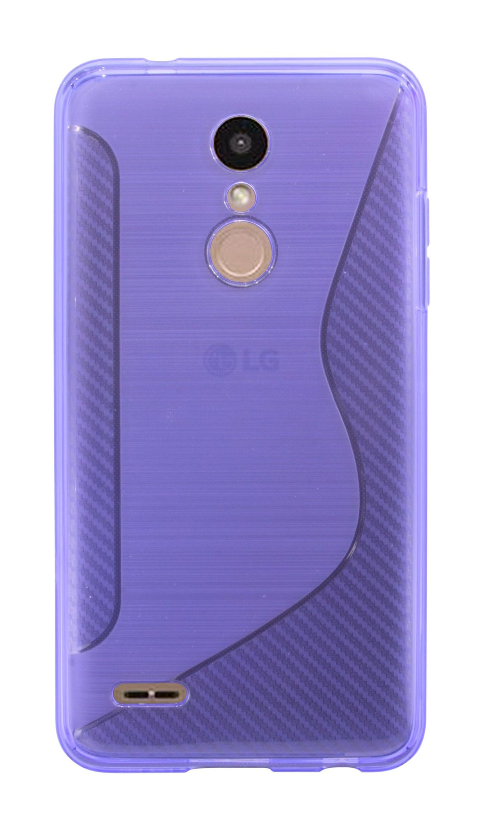 K9, Violett LG Case Cover Silikon K9//S-Line Silikonschale in Lila, Zubehör Hülle LG, TPU Bumper, COFI Bumper SchutzHülle