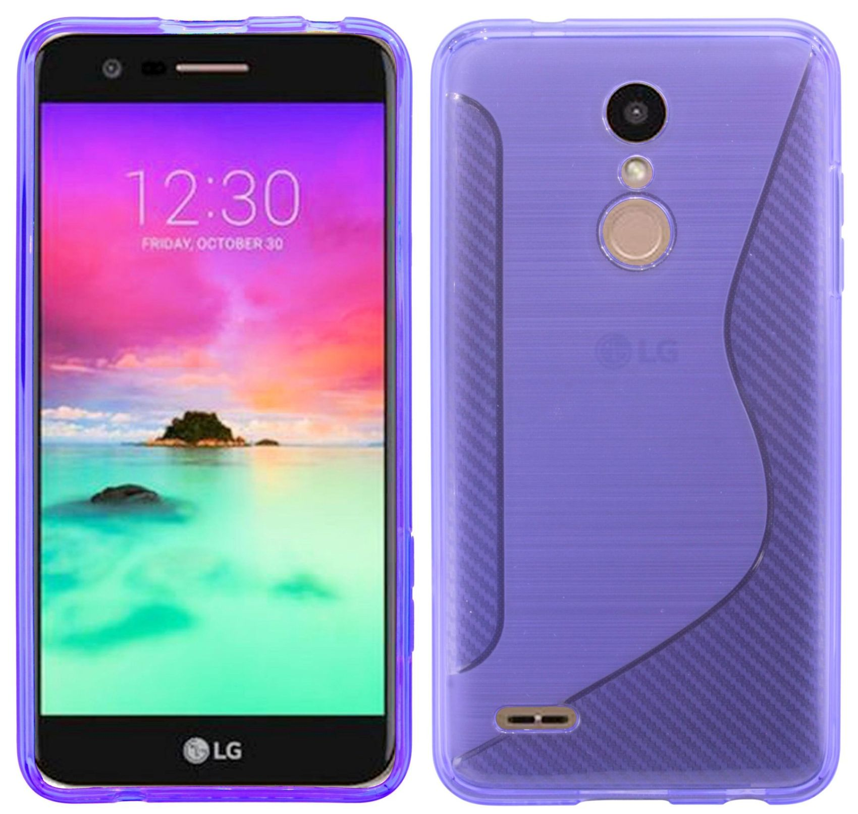 COFI LG K9//S-Line Violett Bumper, Case SchutzHülle LG, K9, Hülle Lila, Silikonschale in Cover TPU Bumper Silikon Zubehör