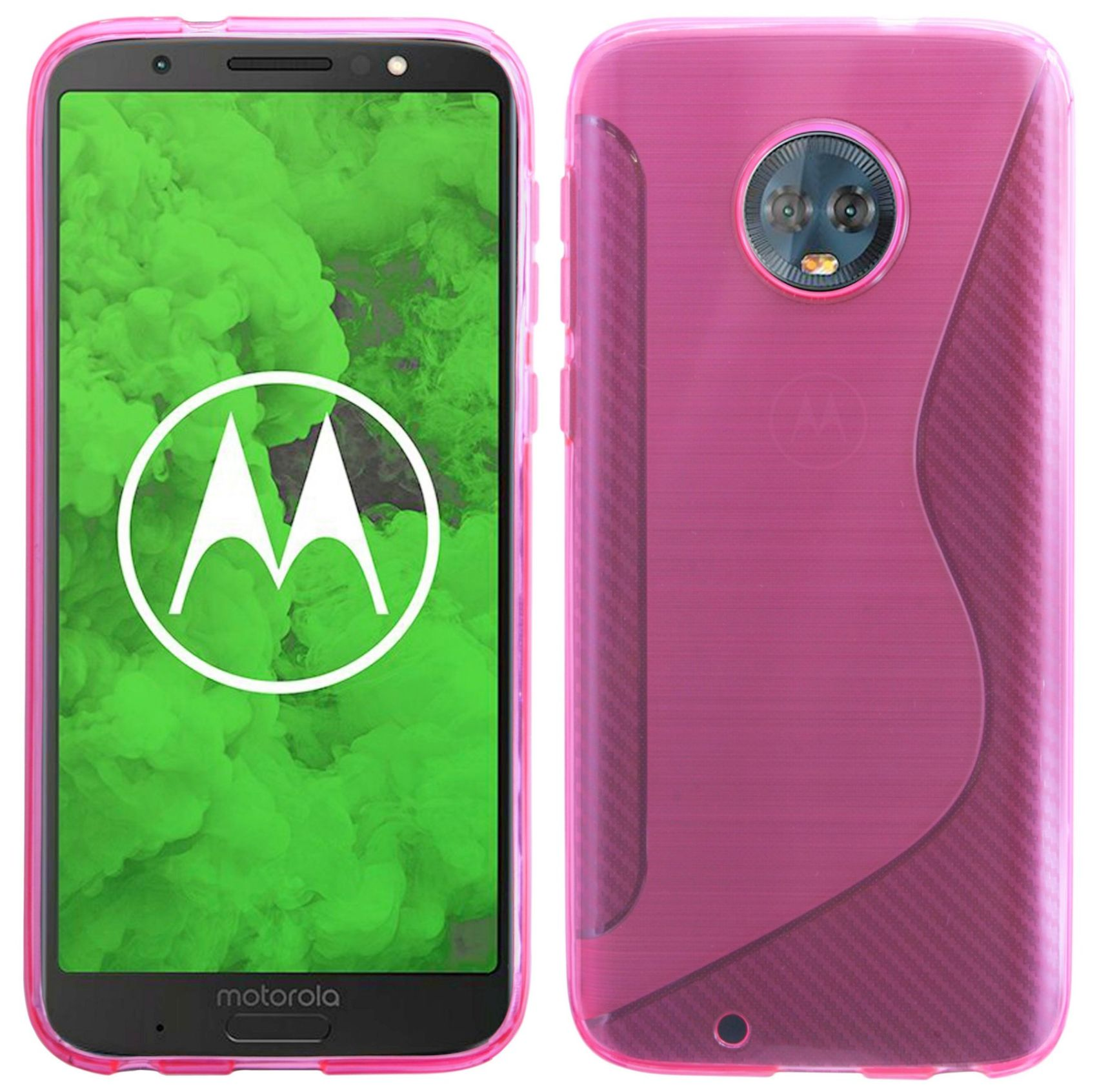 COFI S-Line Cover, Rosa Moto Motorola, G6, Bumper