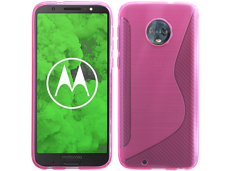 COFI S-Line Cover, Rosa Moto Motorola, G6, Bumper