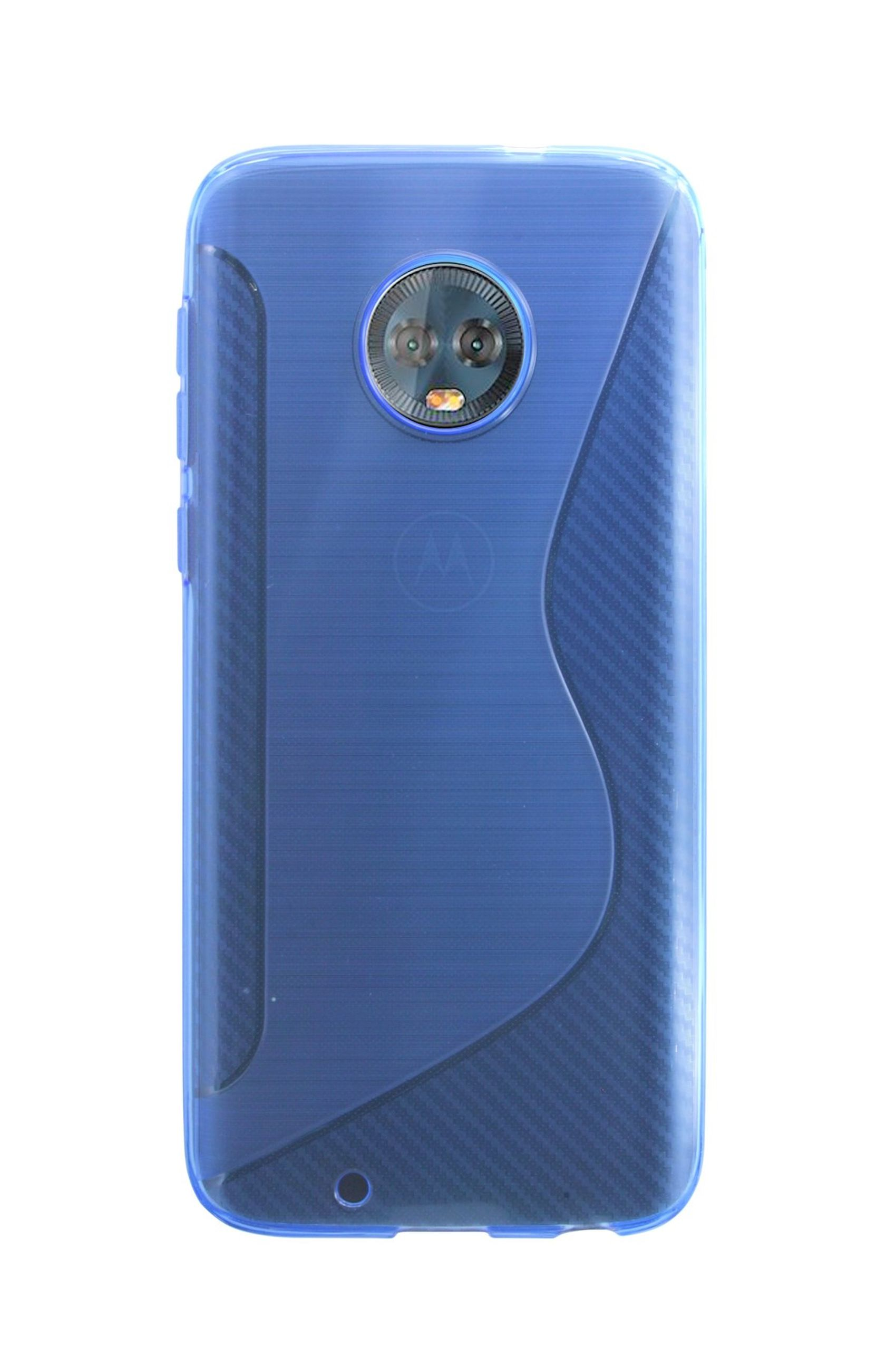 Blau Bumper, Motorola, Cover, S-Line COFI Moto G6,