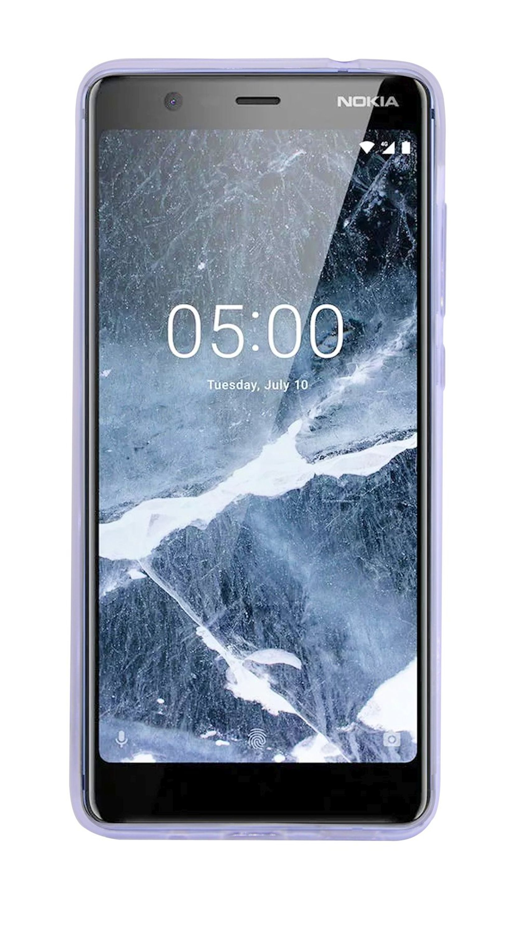 COFI Silikon Hülle Case, Bumper, Nokia, 5.1 (2018), Transparent