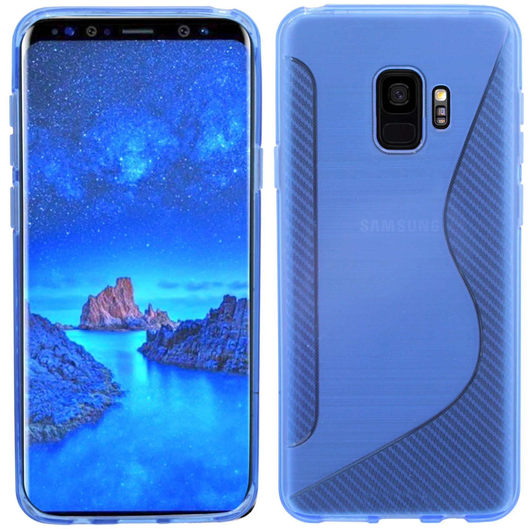 S9, Blau Bumper, COFI Cover, Galaxy S-Line Samsung,