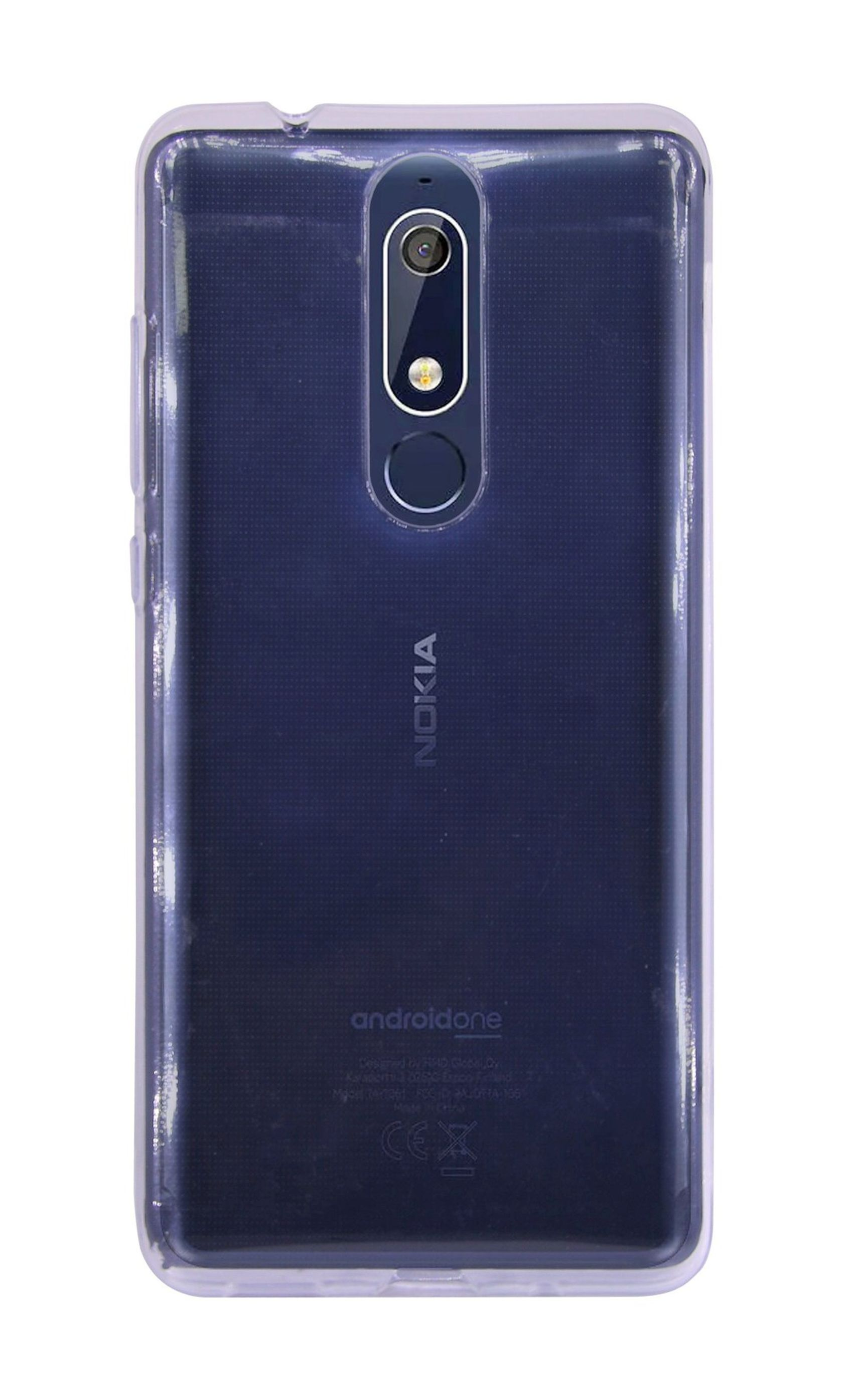COFI Case, (2018), 5.1 Nokia, Transparent Silikon Bumper, Hülle