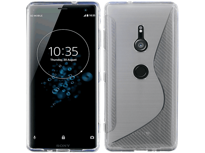 Sony, Cover, COFI Bumper, XZ3, Transparent S-Line Xperia