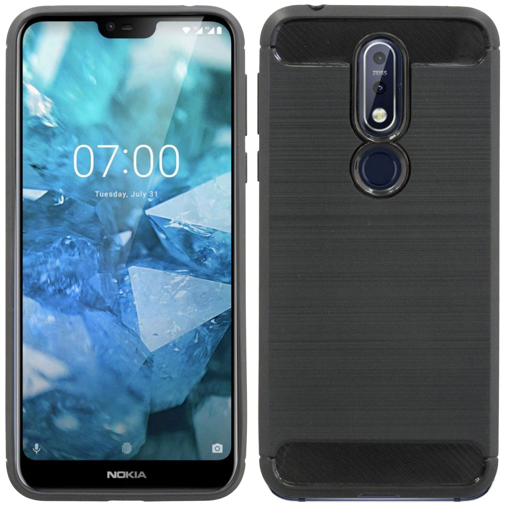 COFI Nokia, 7.1 (2018), Bumper, Cover, Basic Schwarz