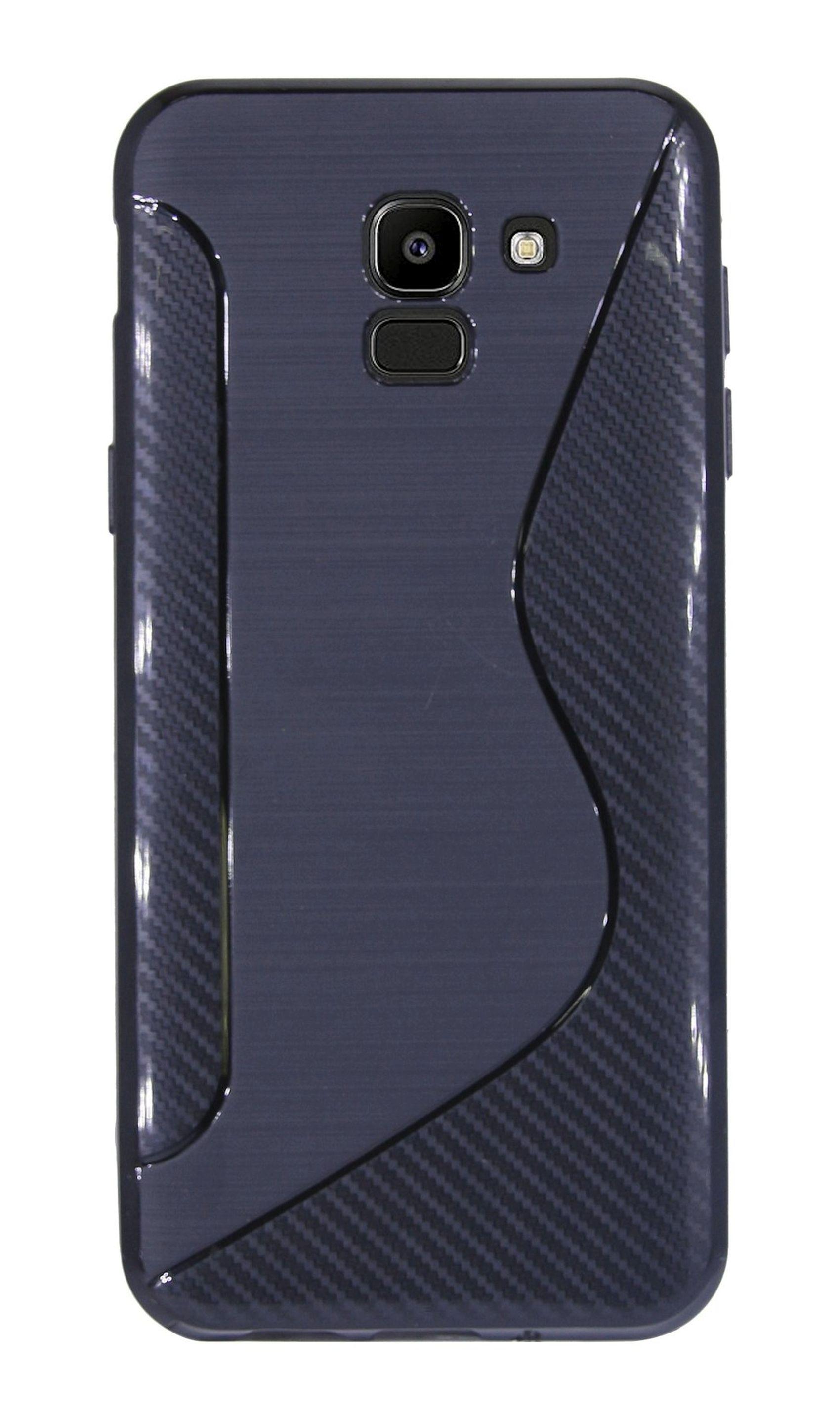 COFI S-Line Cover, Bumper, Samsung, Schwarz 2018, J6 Galaxy