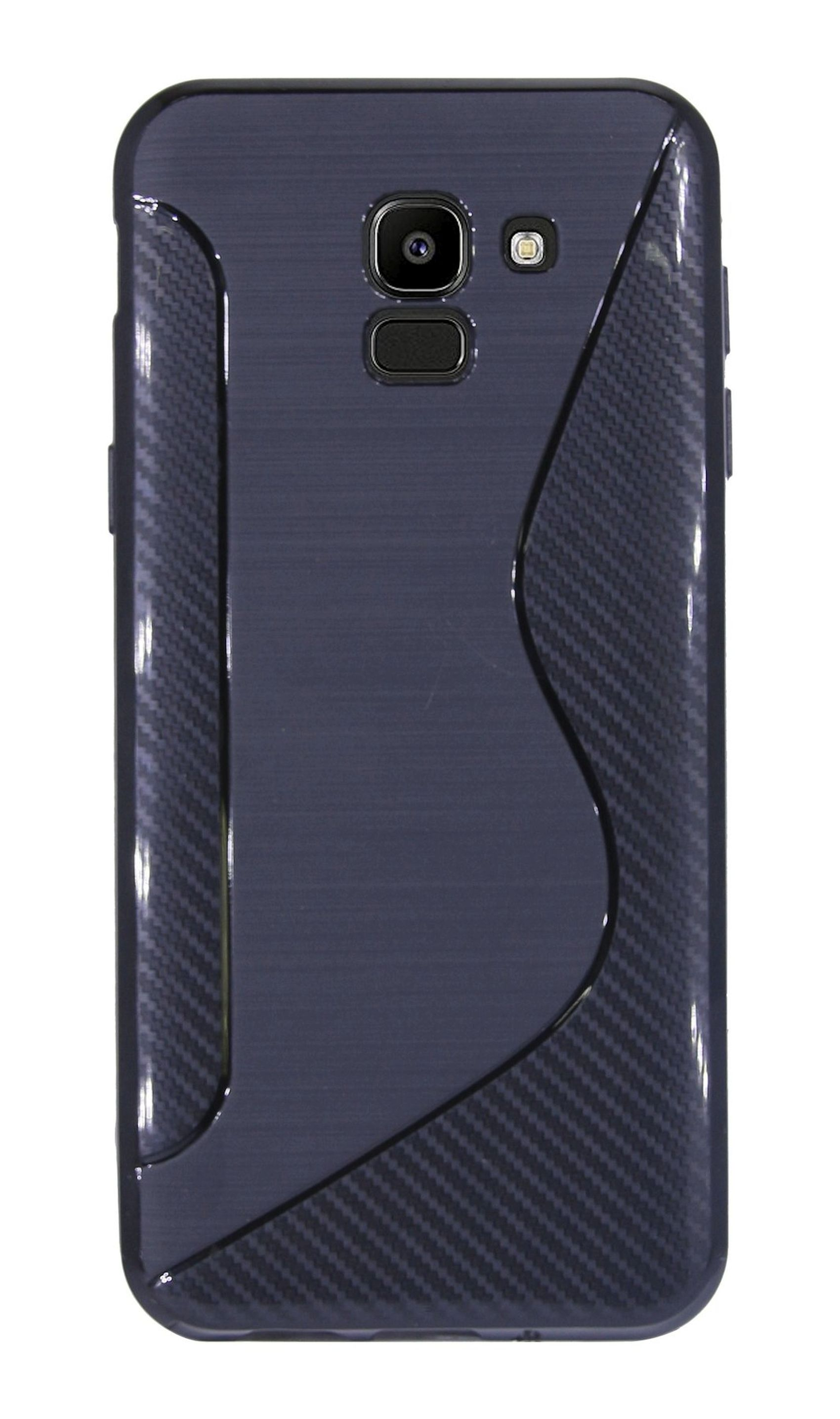 Samsung, Schwarz S-Line Bumper, J6 Galaxy COFI 2018, Cover,