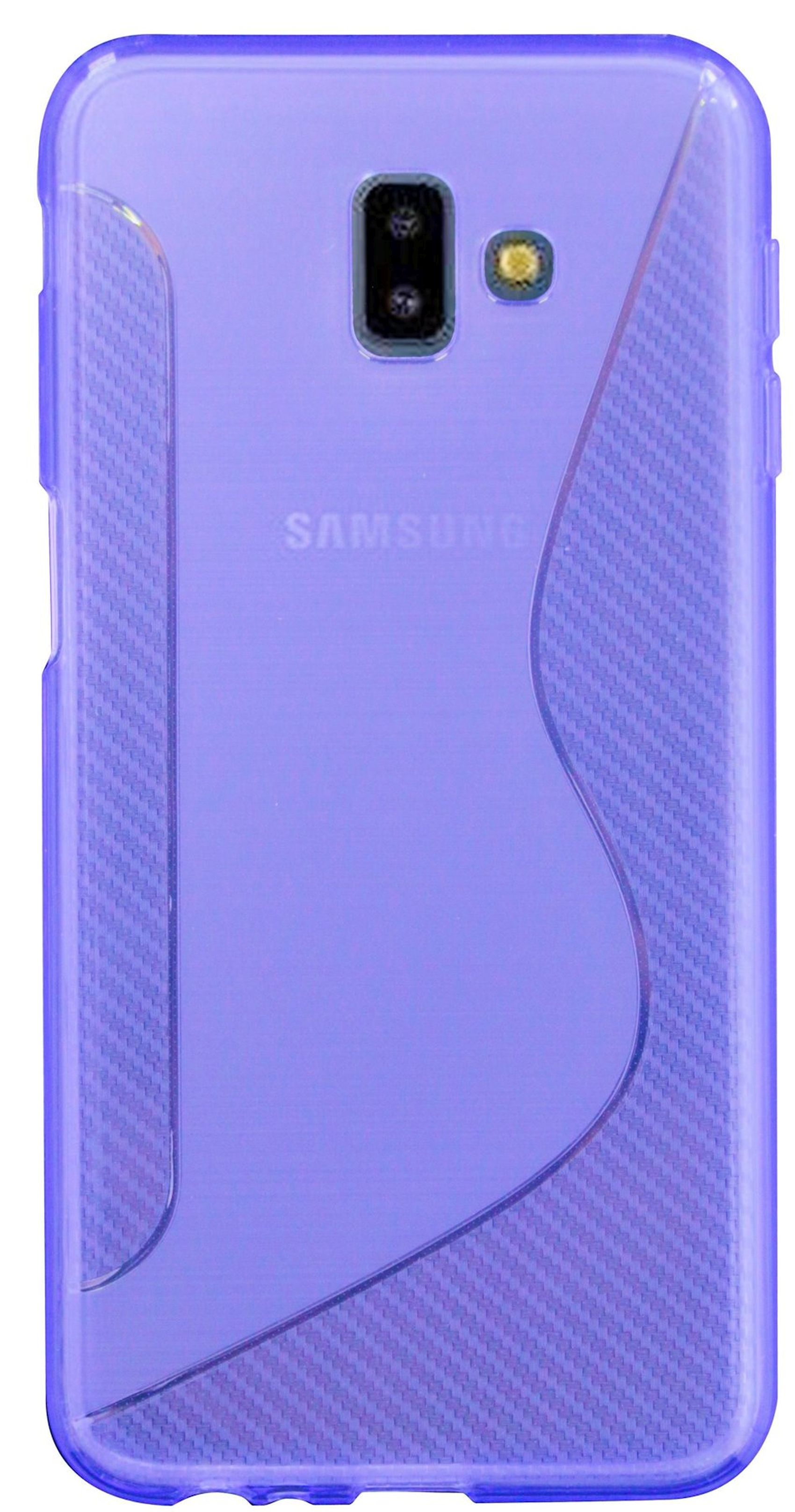 Galaxy Violett Cover, Bumper, COFI S-Line J6+, Samsung,