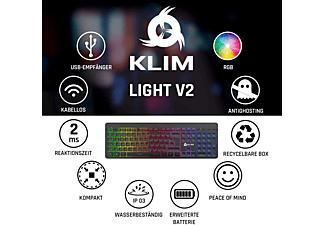 KLIM Light V2, Gaming Tastatur