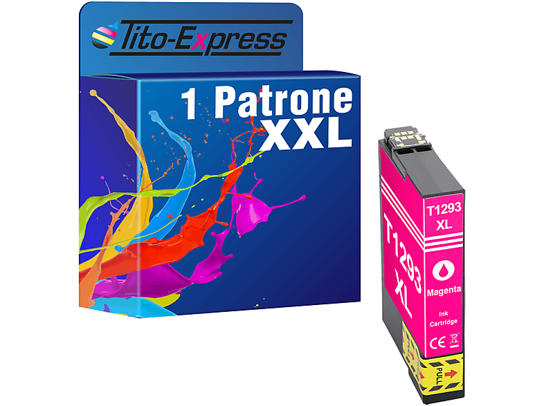 T1293 Patrone Epson ersetzt 1 Tintenpatrone PLATINUMSERIE (C13T12914012) TITO-EXPRESS Magenta