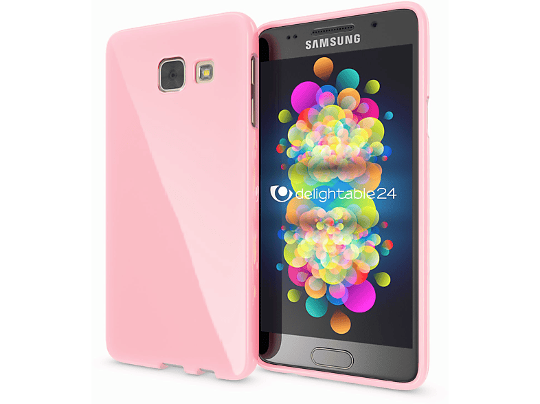 Samsung, NALIA (2017), Silikon Backcover, Hülle, Rosa A3 Galaxy