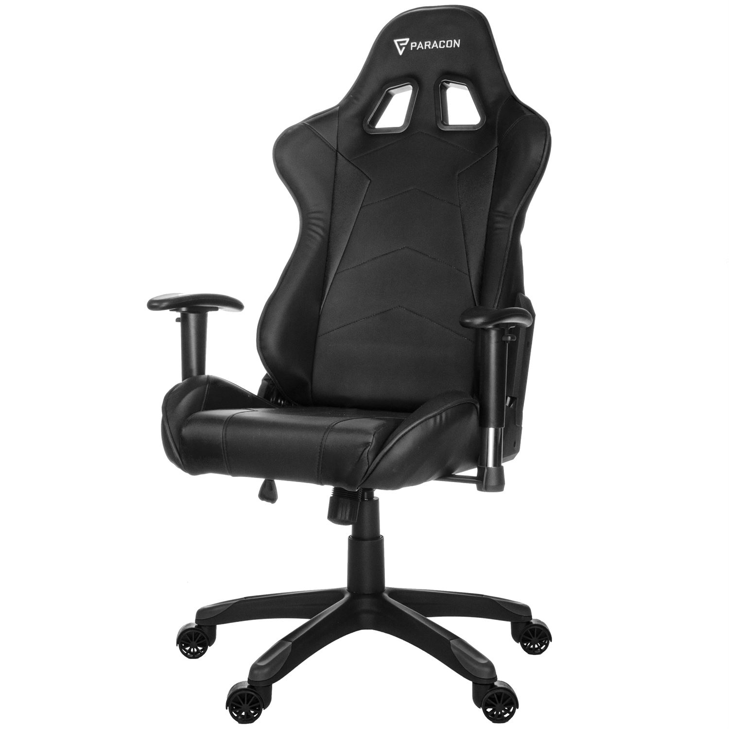 PARACON BY EBUY24 Paracon Knight Schwarz Nackenkissen Stuhl Lendenstütze inkl. und Gaming schwarz. Gamerstuhl