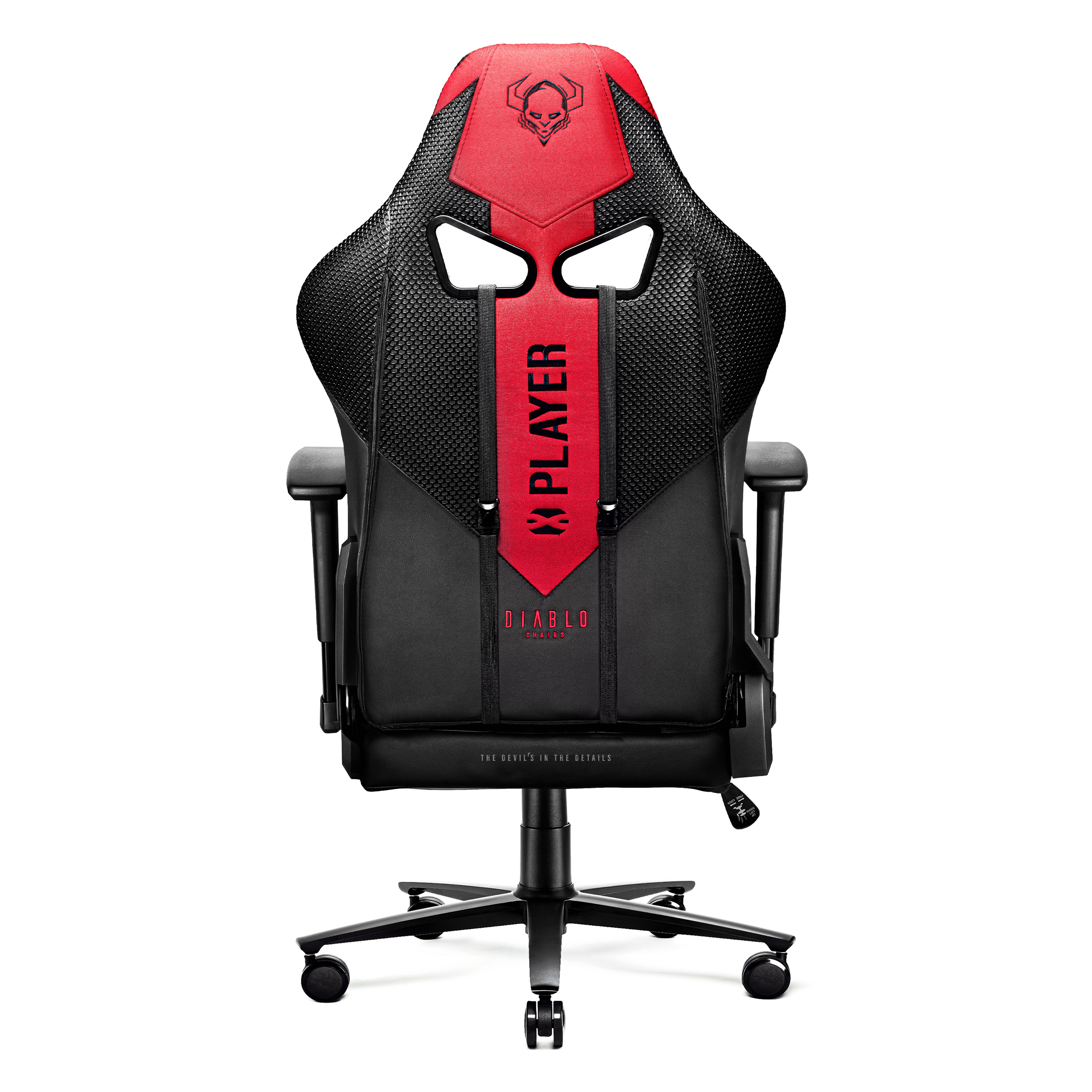 black/red 2.0 X-PLAYER STUHL Gaming CHAIRS DIABLO Chair, GAMING KING