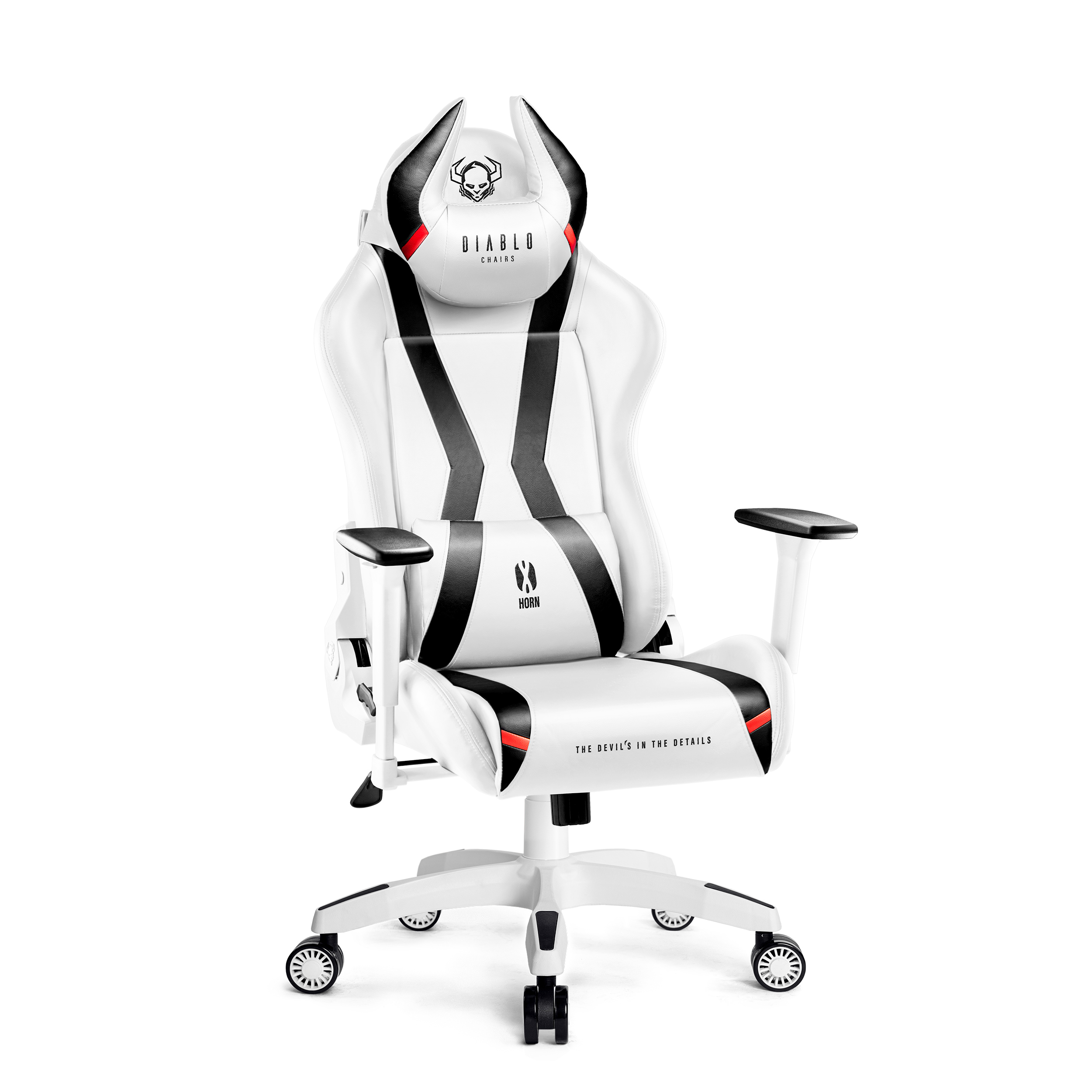 DIABLO CHAIRS X-HORN white STUHL Chair, Gaming GAMING NORMAL 2.0