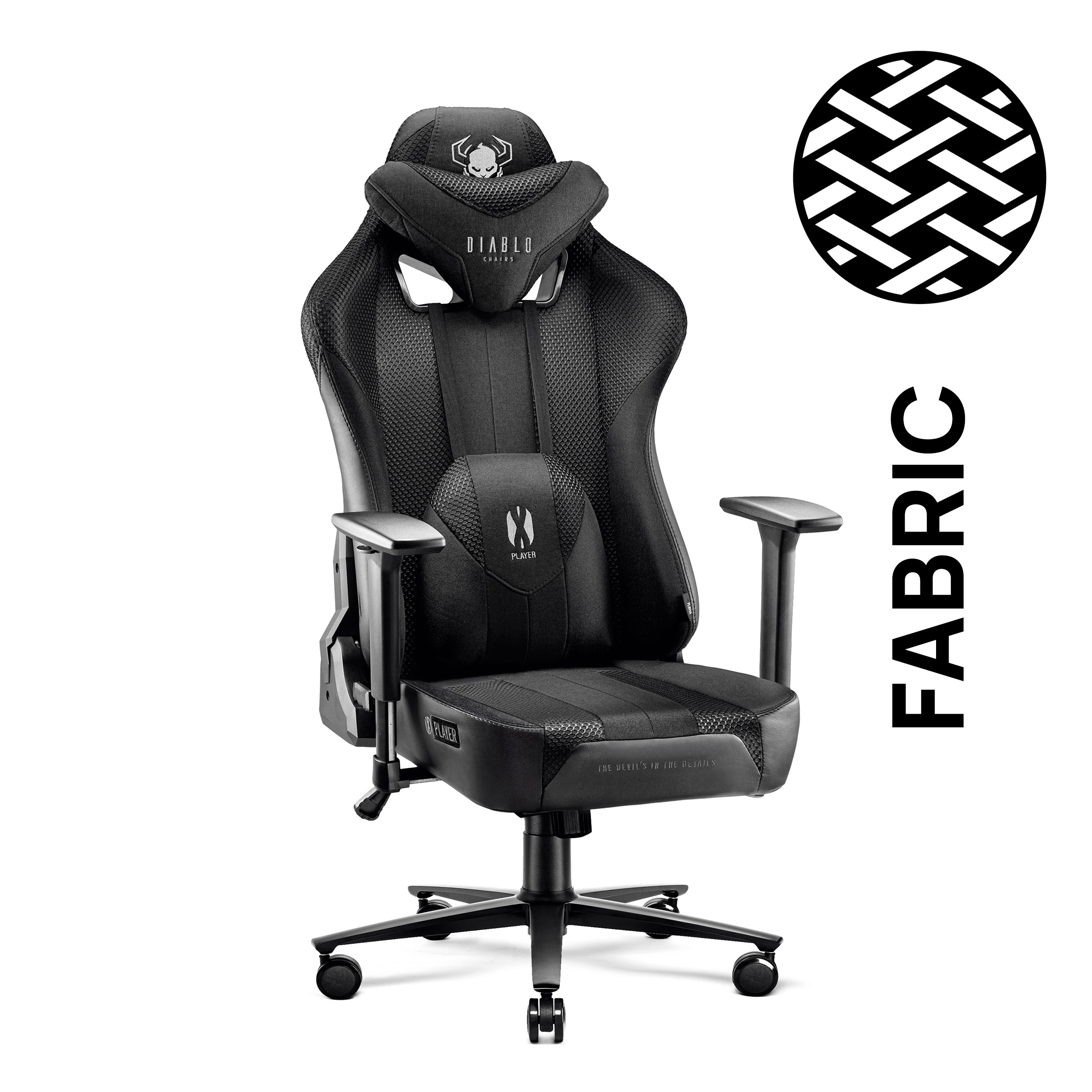 DIABLO CHAIRS GAMING STUHL black 2.0 X-PLAYER NORMAL Chair, Gaming