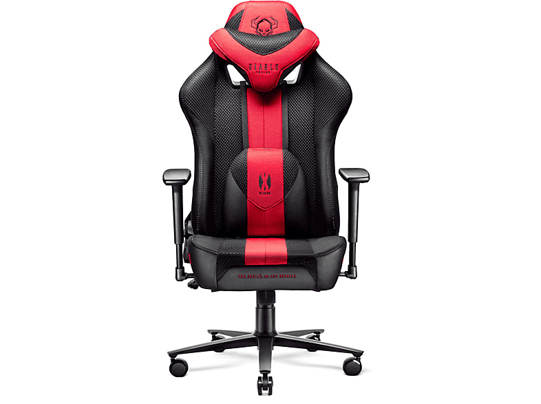 black/red 2.0 X-PLAYER STUHL Gaming CHAIRS DIABLO Chair, GAMING KING