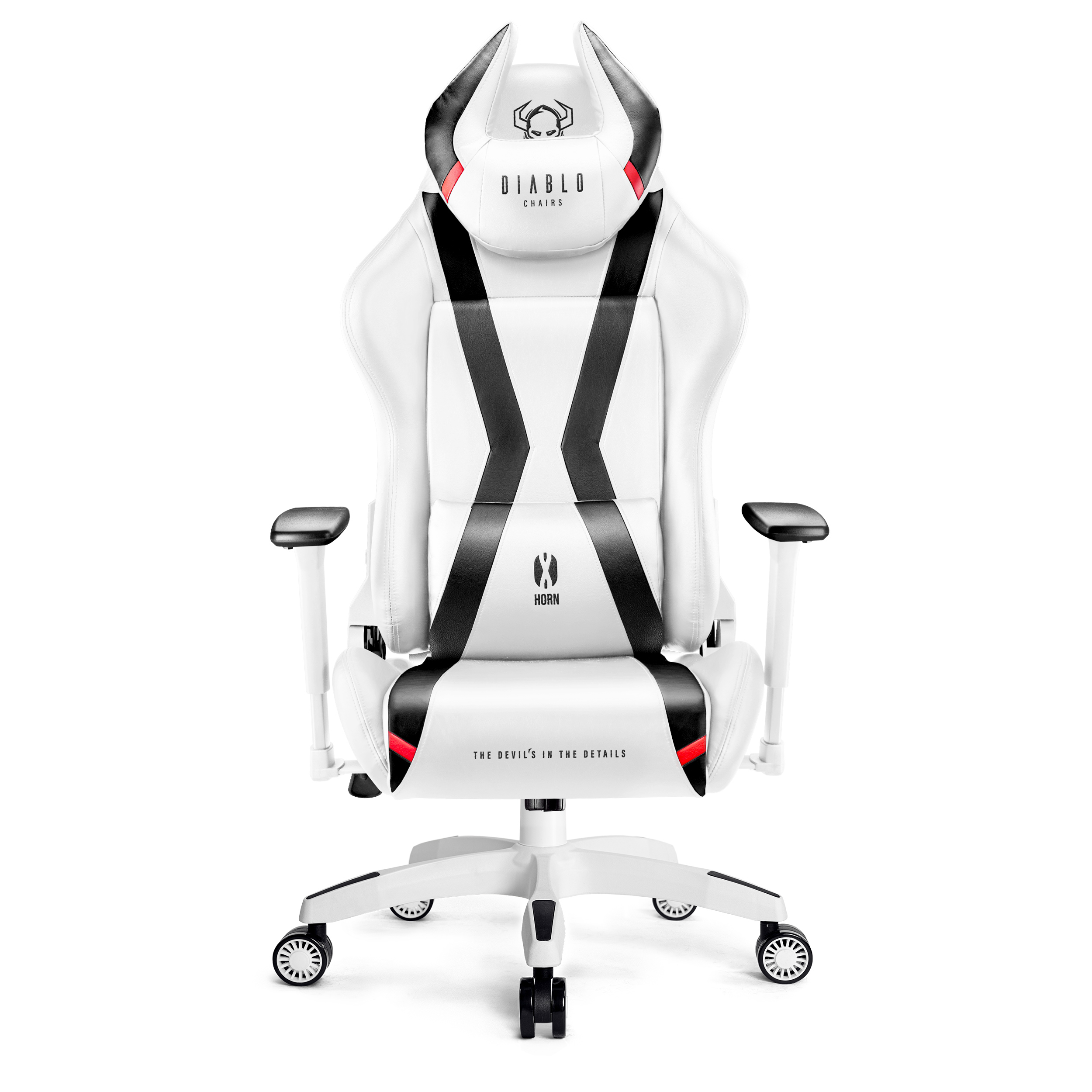 DIABLO CHAIRS white 2.0 GAMING STUHL KING Gaming X-HORN Chair