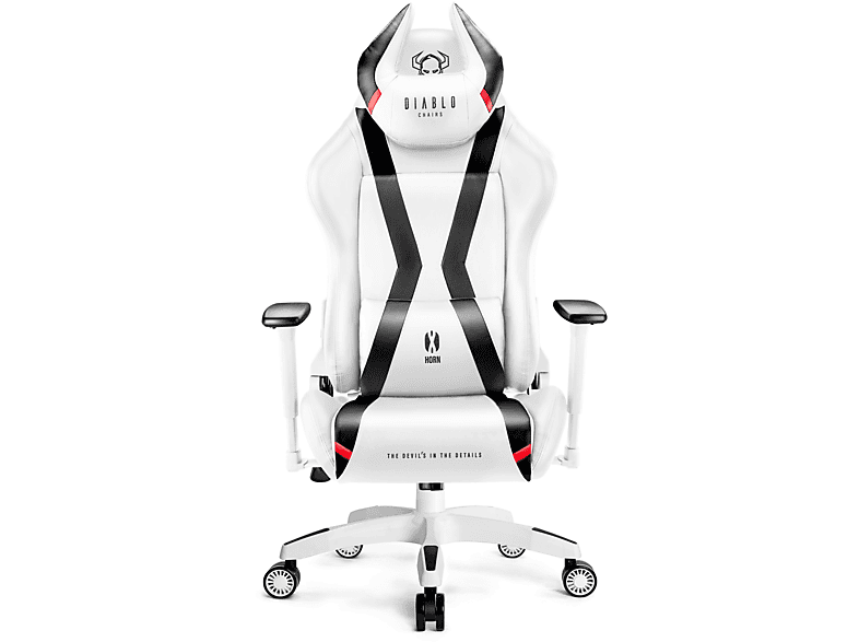 DIABLO CHAIRS white 2.0 GAMING STUHL KING Gaming X-HORN Chair