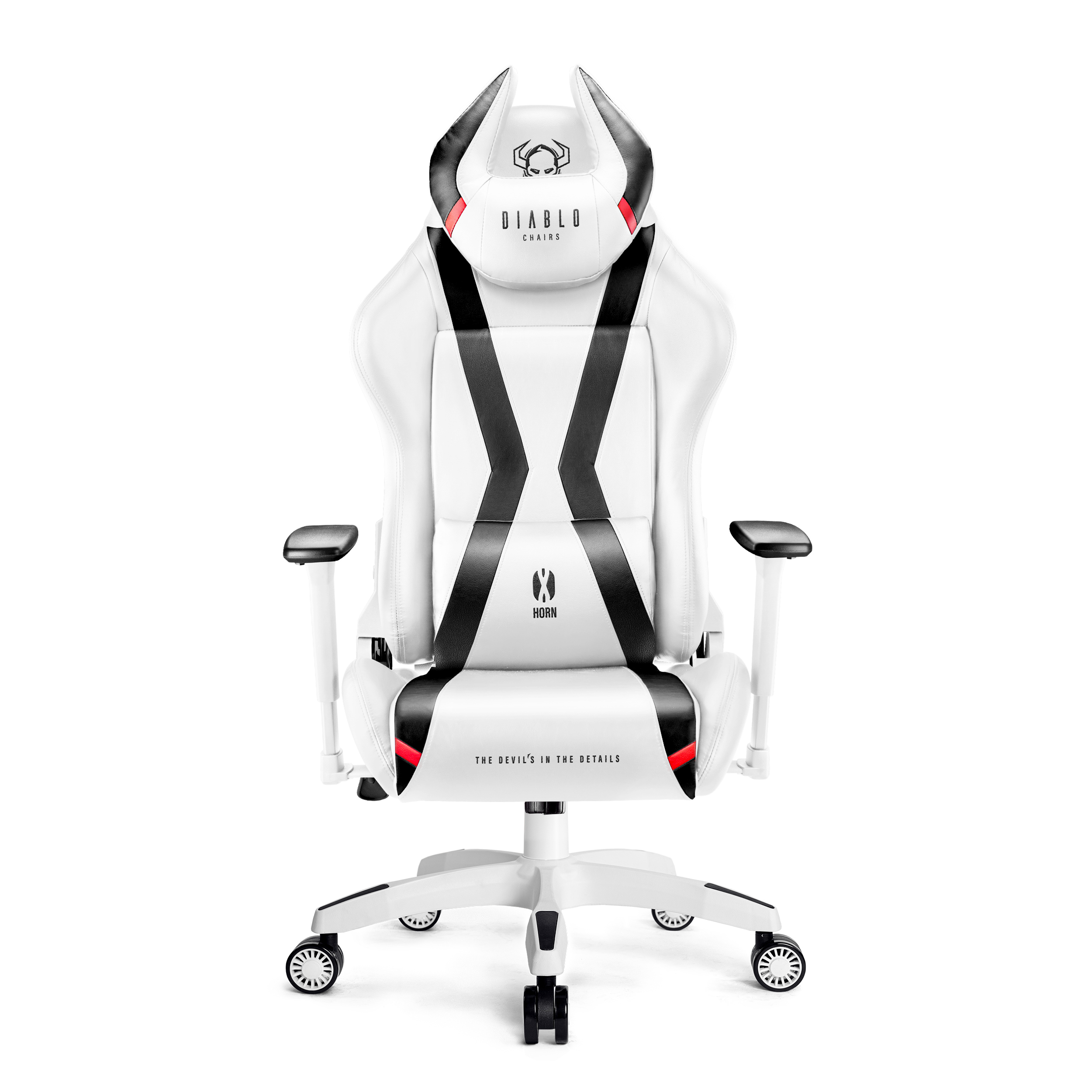 DIABLO CHAIRS X-HORN white STUHL Chair, Gaming GAMING NORMAL 2.0