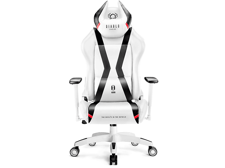 DIABLO CHAIRS GAMING STUHL X-HORN 2.0 NORMAL Gaming Chair, white