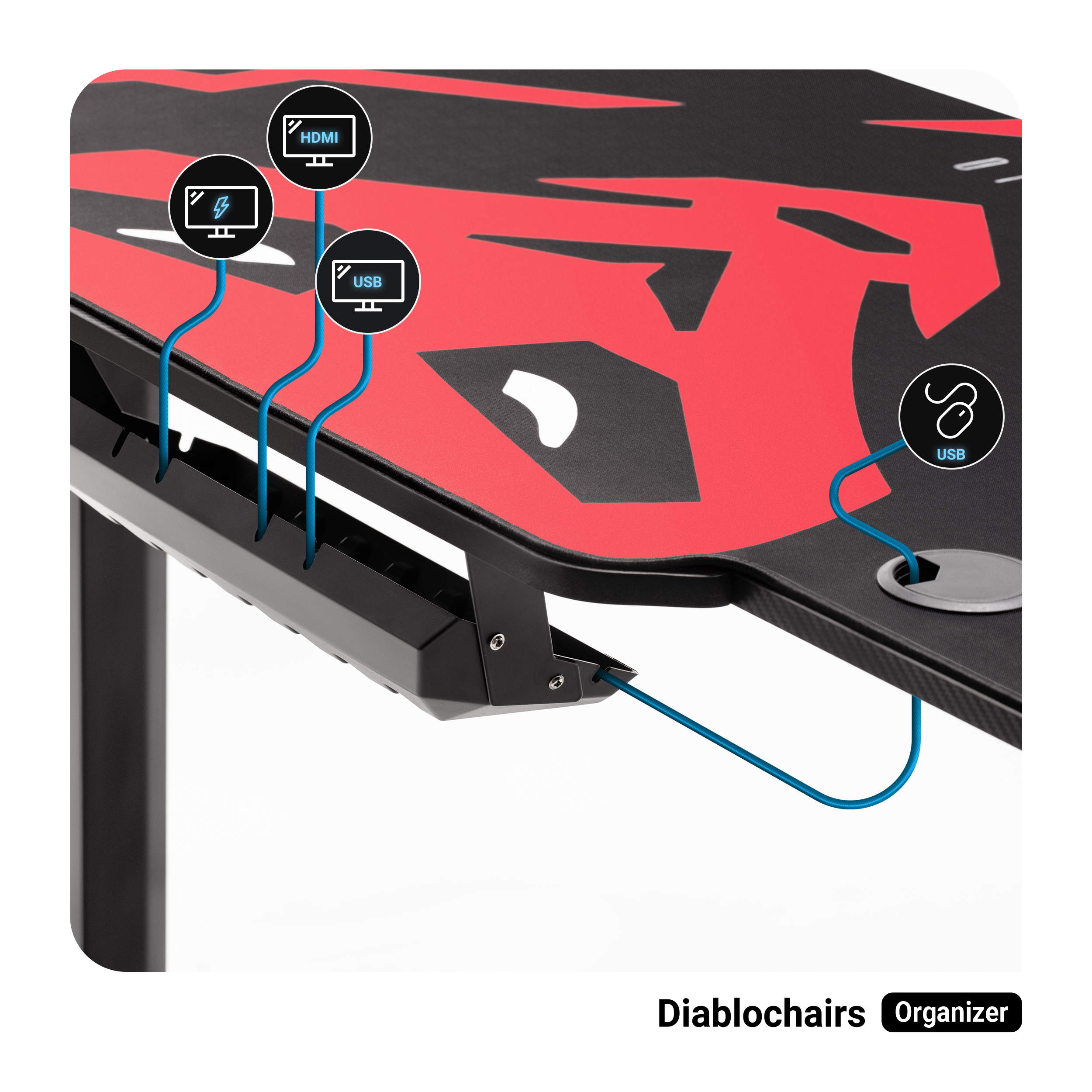DIABLO CHAIRS GAMING TISCH X-MATE Tisch 1400 Gaming