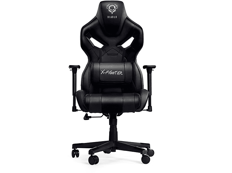 black Chair, NORMAL DIABLO STUHL CHAIRS X-FIGHTER GAMING Gaming