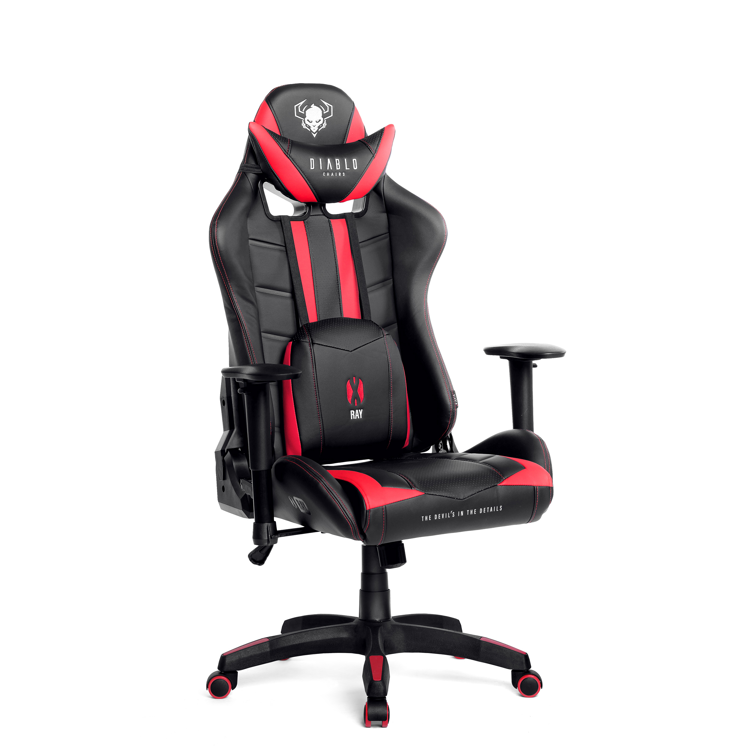 DIABLO NORMAL STUHL CHAIRS black/red Gaming GAMING Chair, X-RAY
