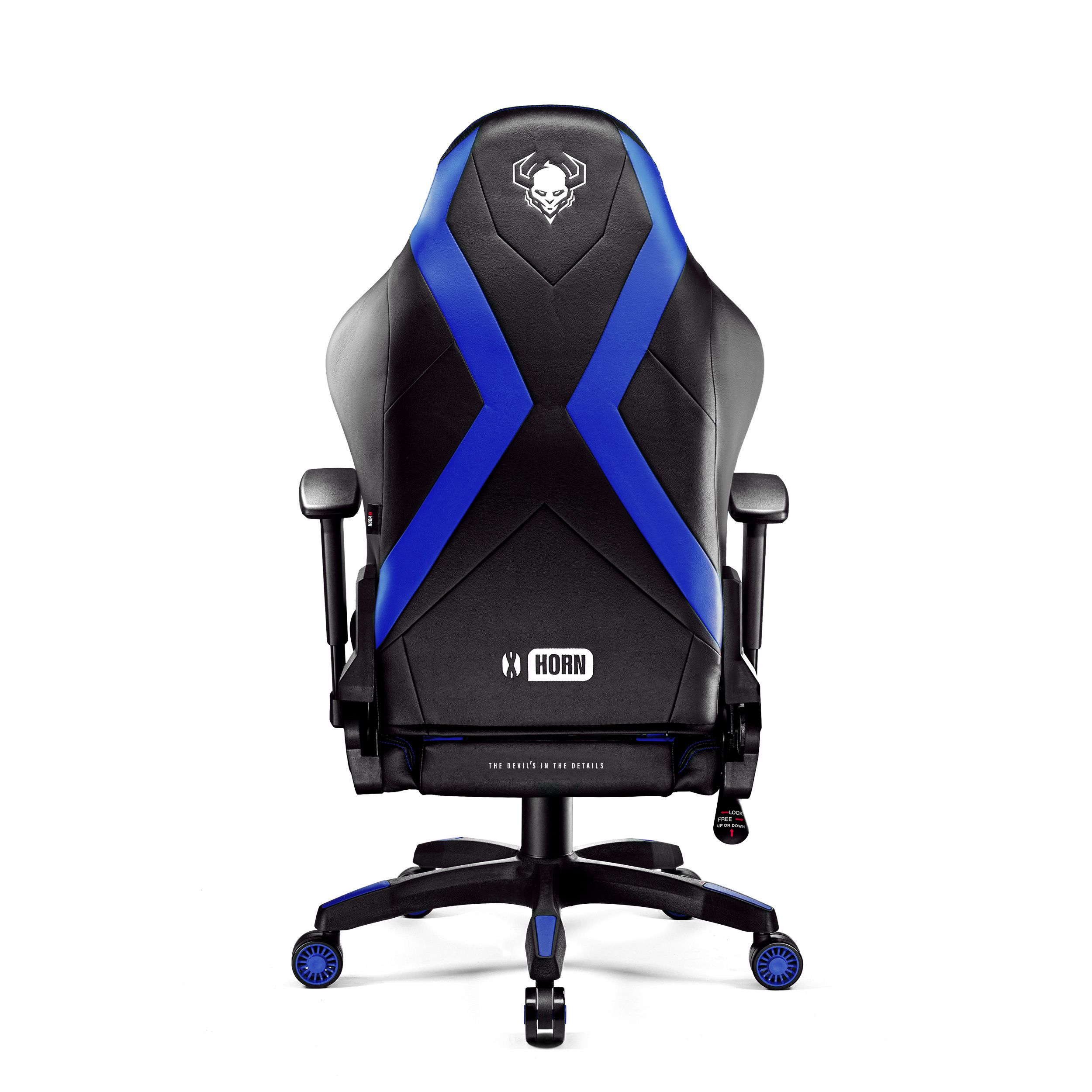 DIABLO CHAIRS GAMING NORMAL X-HORN Gaming 2.0 Chair, STUHL black/blue