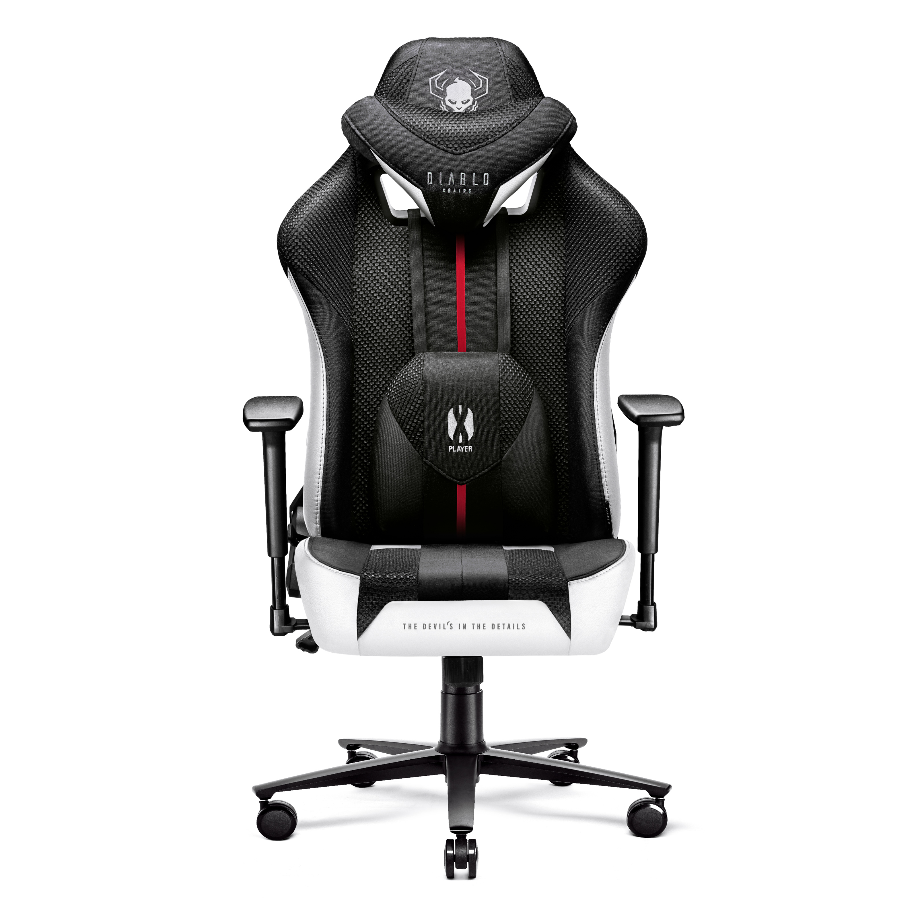 DIABLO CHAIRS Gaming KING Chair, black/white GAMING STUHL 2.0 X-PLAYER
