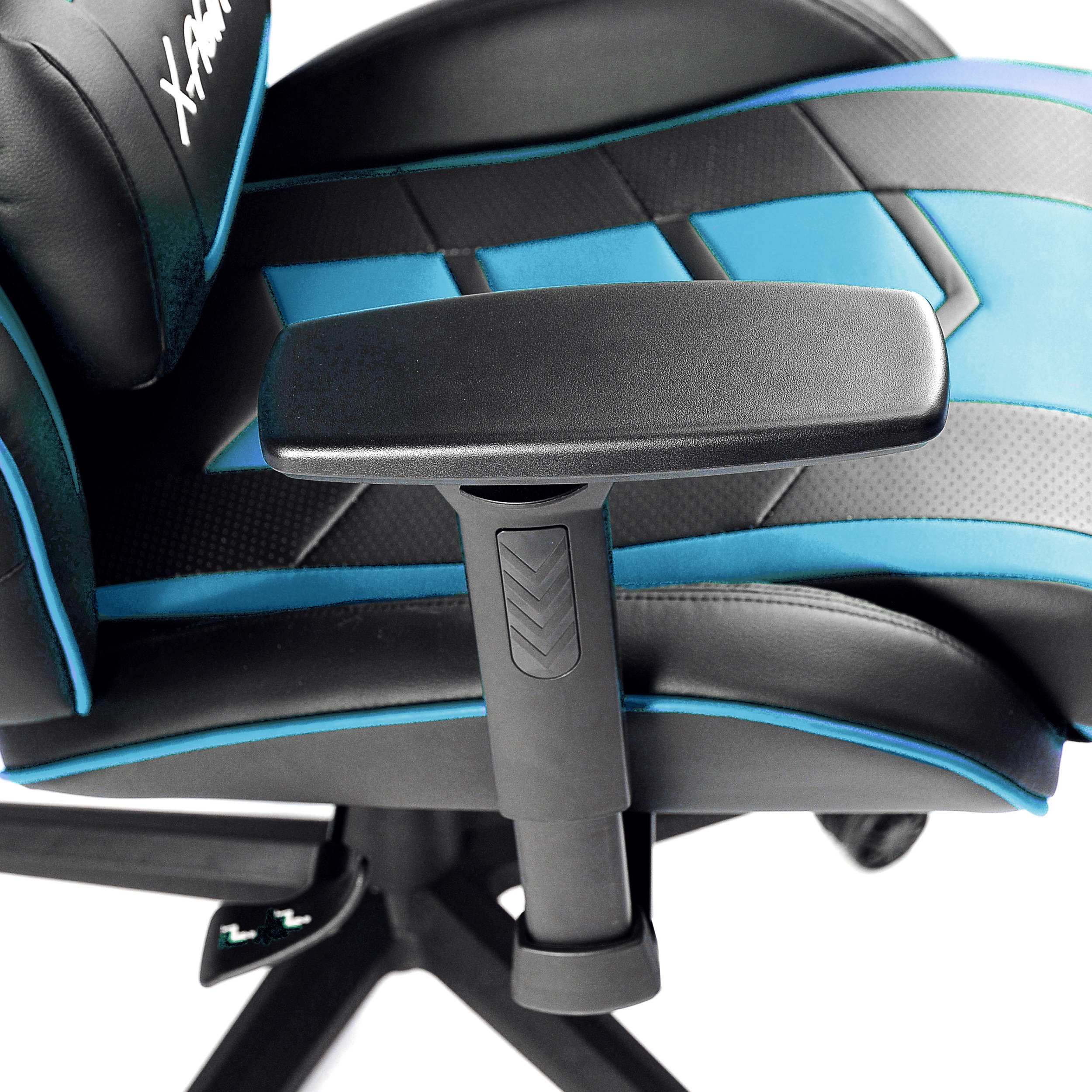 DIABLO CHAIRS GAMING STUHL NORMAL black/blue Gaming Chair, X-FIGHTER