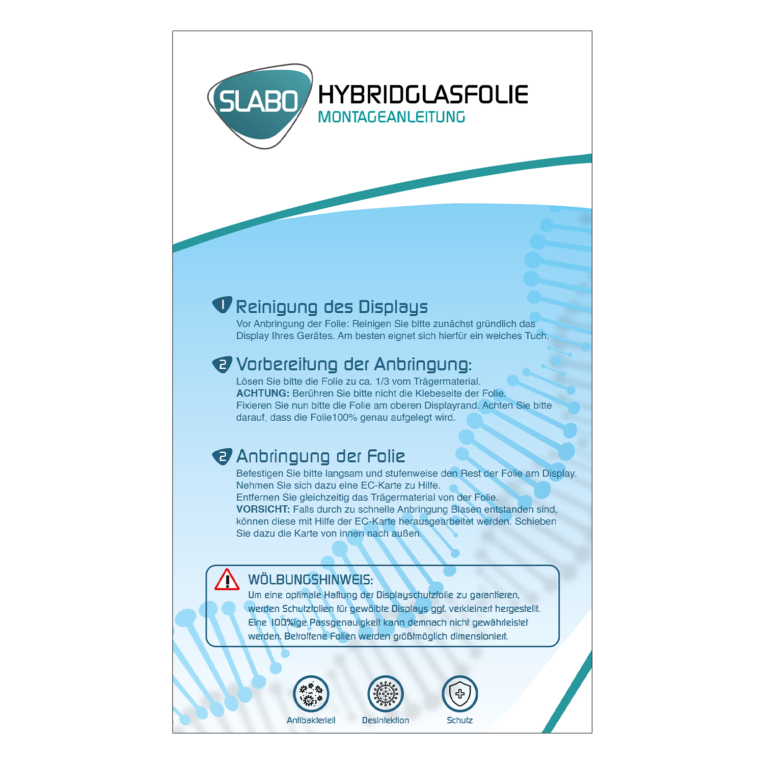 (FTW)) Displayschutz(für Fossil antibakterielle Commuter flexible Q SLABO Hybridglasfolie