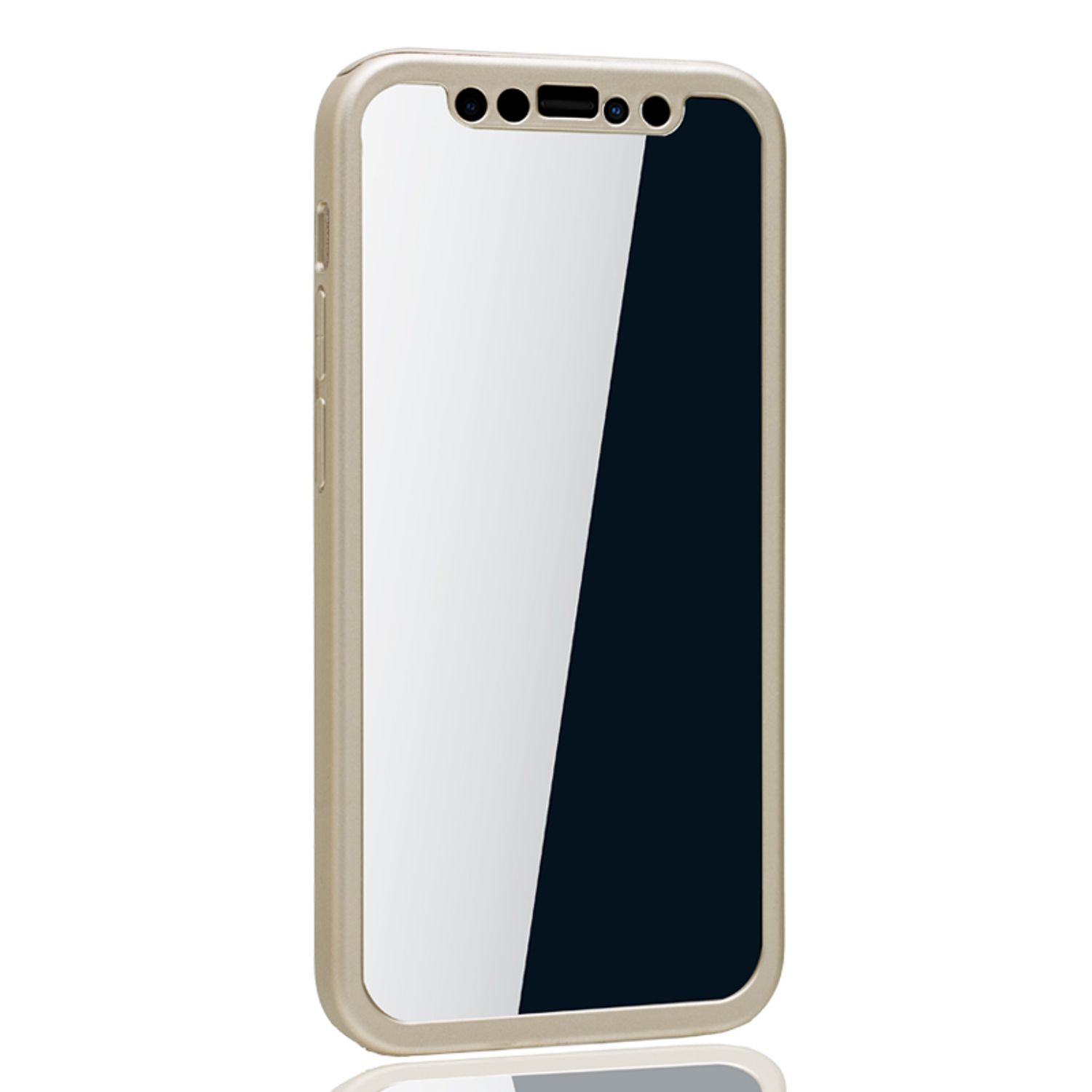 KÖNIG DESIGN Schutzhülle, Full iPhone Cover, 12 Mini, Apple, Gold