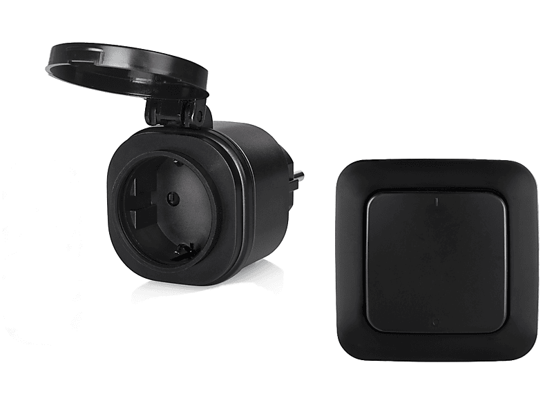 SMARTWARES Kabellose Outdoor FUNK Steckdose, Steckschalter