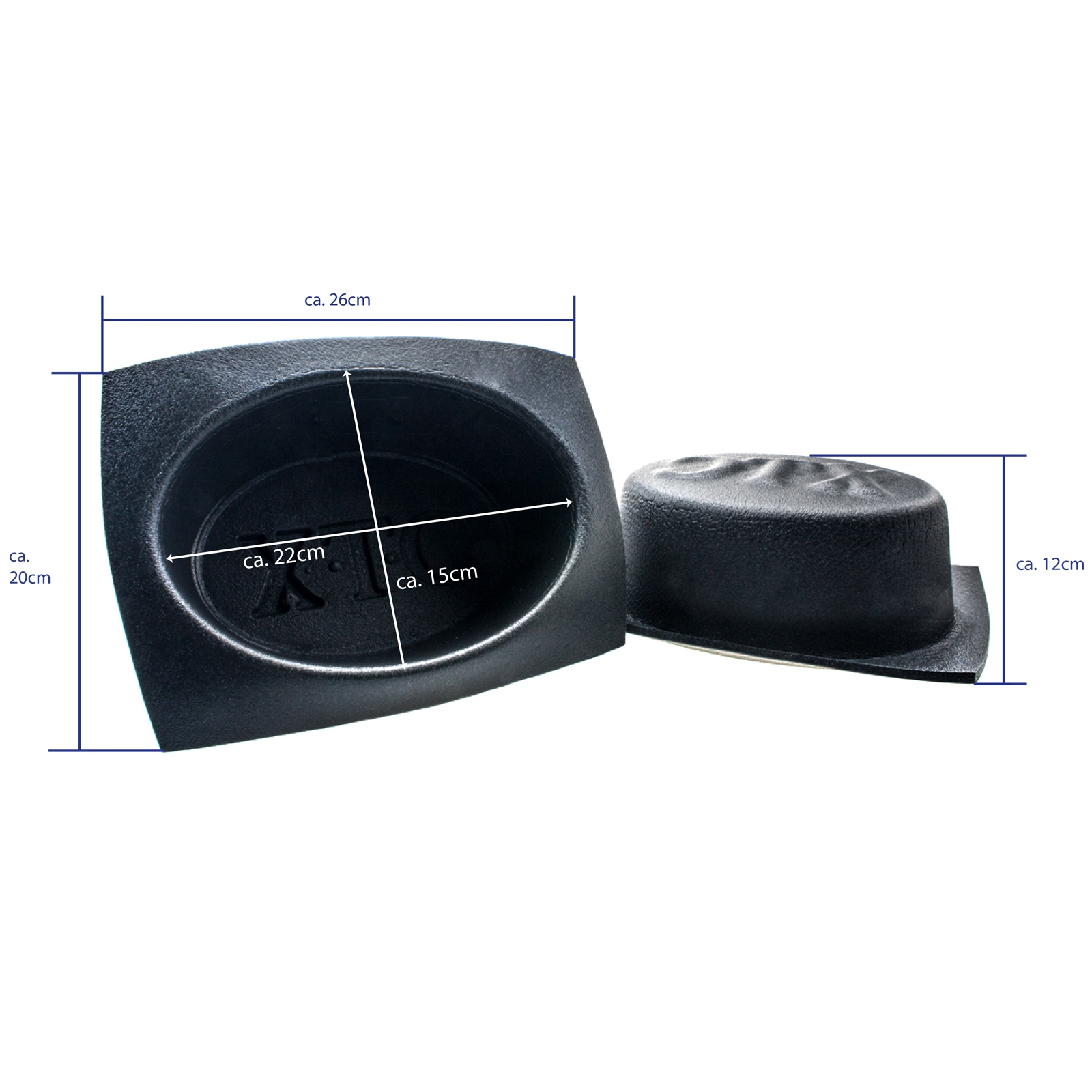 Lautsprecher-Schutzgehäuse METRA ovales VXT69 Zoll 6x9