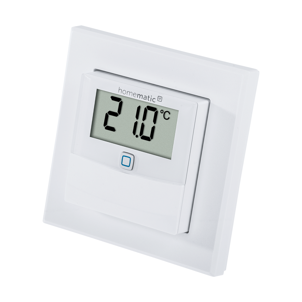 HOMEMATIC IP HmIP-STHD Temperatur- Weiß Luftfeuchtigkeitssensor Display, mit und