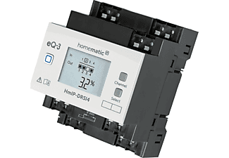 HOMEMATIC IP HmIP-DRSI4 Schaltaktor für Hutschienenmontage - 4fach, Grau-Schwarz