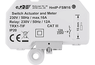 HOMEMATIC IP HmIP-FSM16 Schalt-Mess-Aktor (16A)- Unterputz, Grau