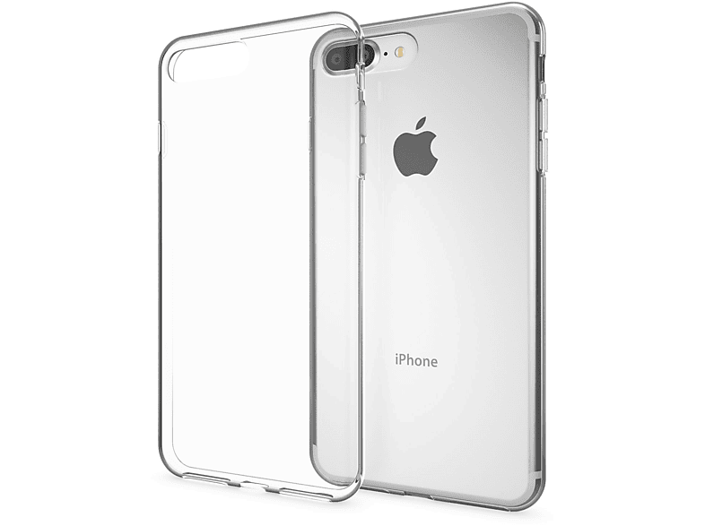 NALIA Klar Plus, iPhone Apple, Backcover, 7 iPhone 8 Transparente Transparent Silikon Hülle, Plus