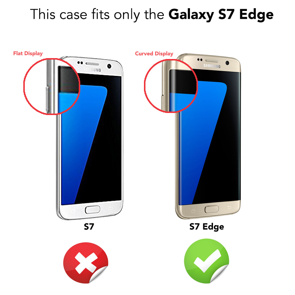 Transparent Edge, Silikon Samsung, NALIA 360 Galaxy S7 Klare Backcover, Grad Hülle,