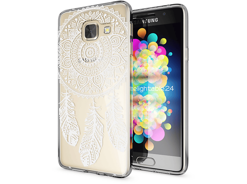 A3 Mehrfarbig NALIA Galaxy (2017), Backcover, Samsung, Hülle,